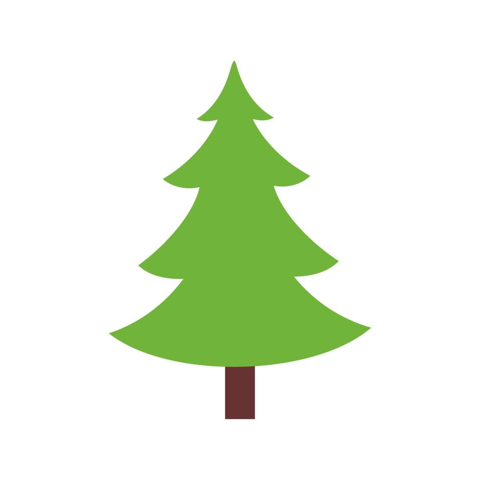 Vector illustration of a fir tree