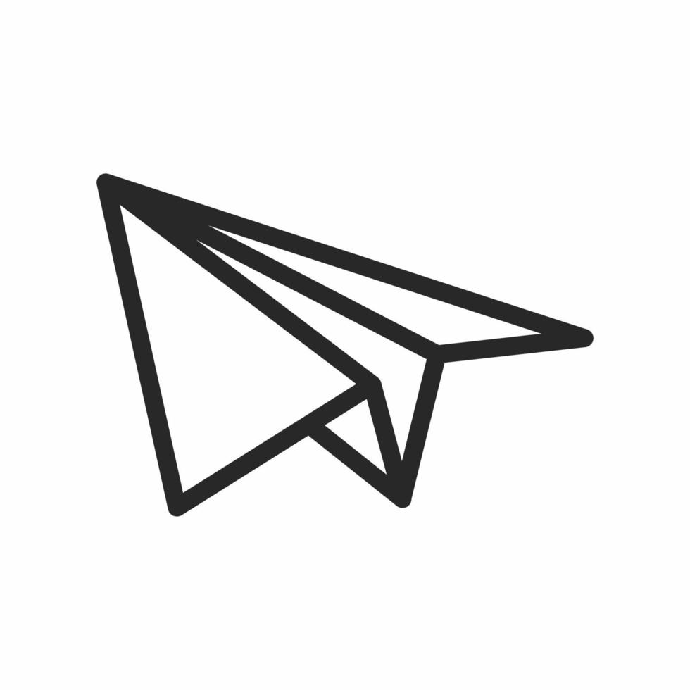 Paper airplane icon vector design