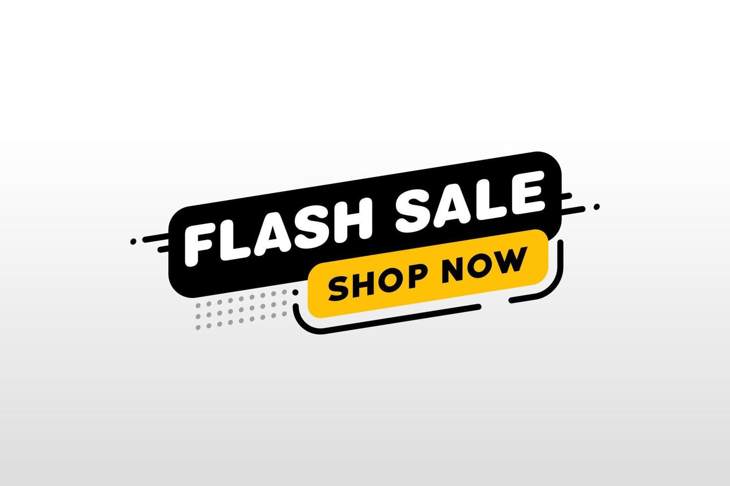 Flash Sale banner template design.Vector illustration. vector