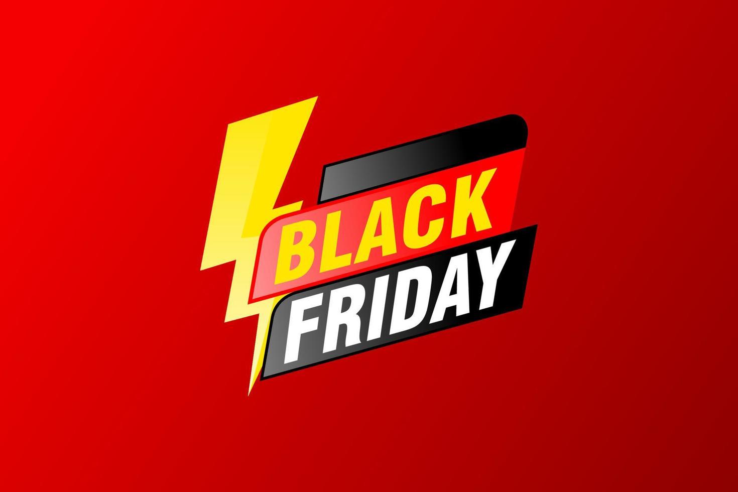 Black Friday sale inscription design template. Black Friday banner. Vector illustration.