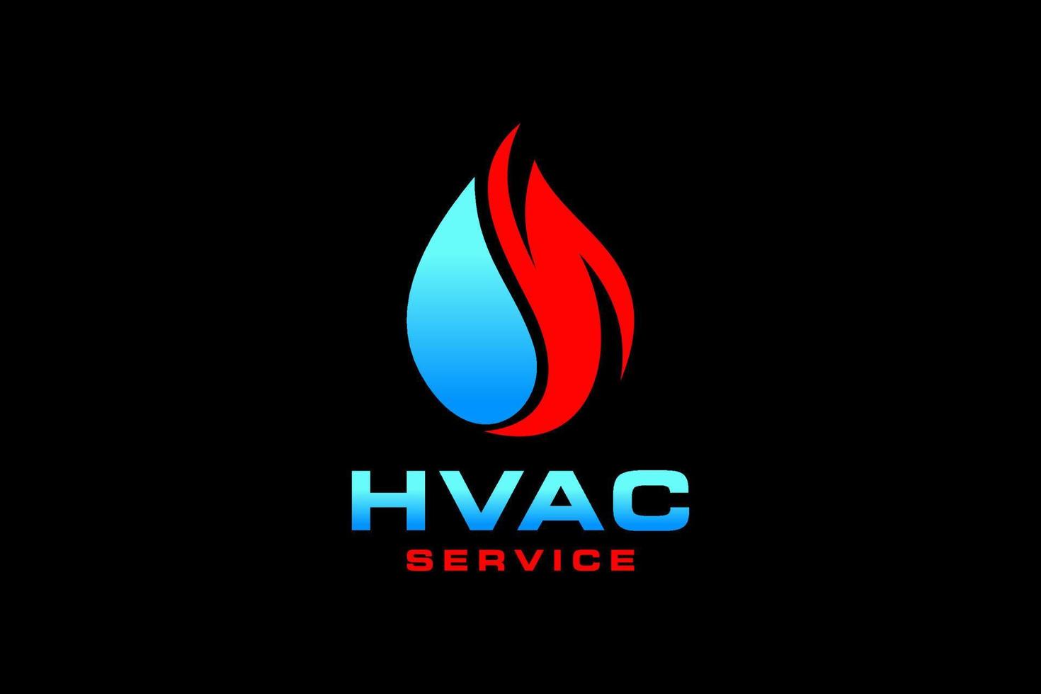 HVAC icons. Heating, ventilating and air conditioning symbols vector