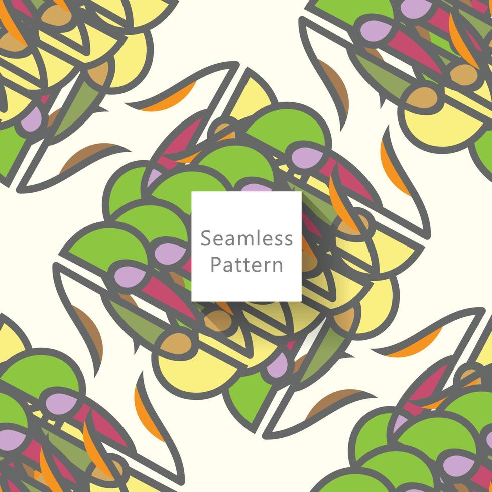 Abstract seamless pattern with geometric pattern. background, wallpaper, home textile digital vector and flower shaped pattern new