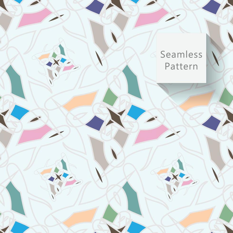 Abstract seamless pattern with geometric pattern. background, wallpaper, home textile digital vector and flower shaped pattern new