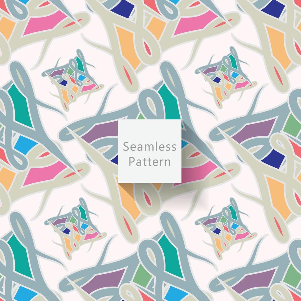 Abstract seamless pattern with geometric pattern. background, wallpaper, home textile digital vector and flower shaped pattern new