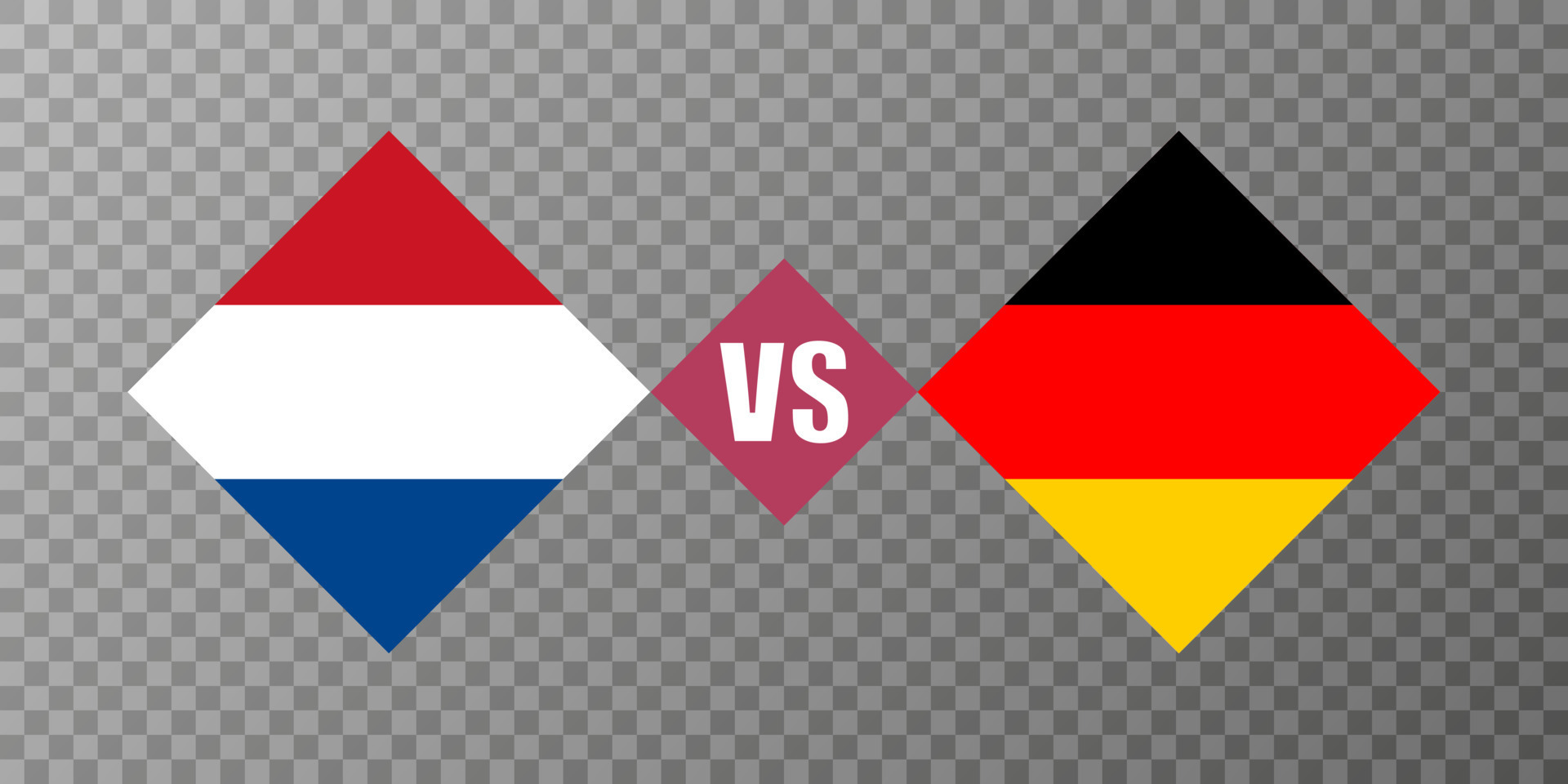 Netherlands vs Germany flag concept. Vector illustration. 14888516