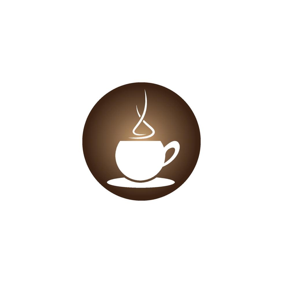 Coffee cup logo template vector icon