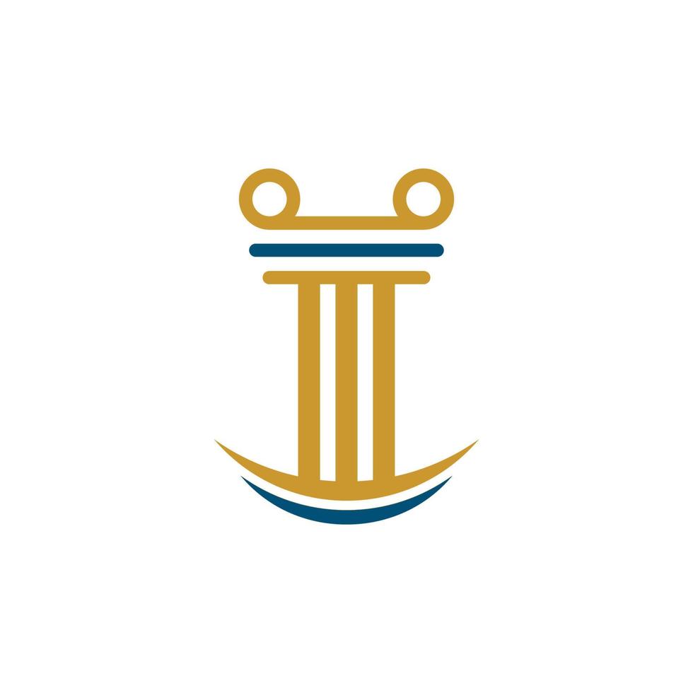Pillar logo template vector icon