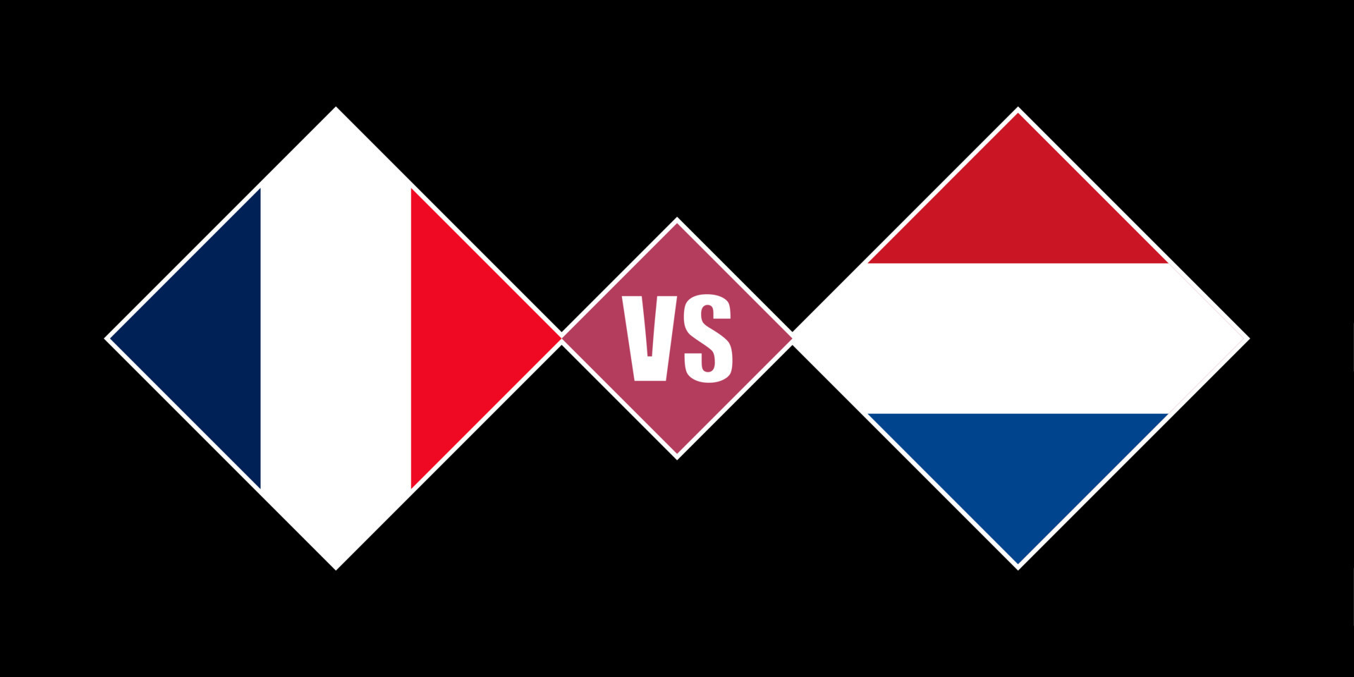 France vs Netherlands flag concept. Vector illustration. 14888692 Vector Art at Vecteezy