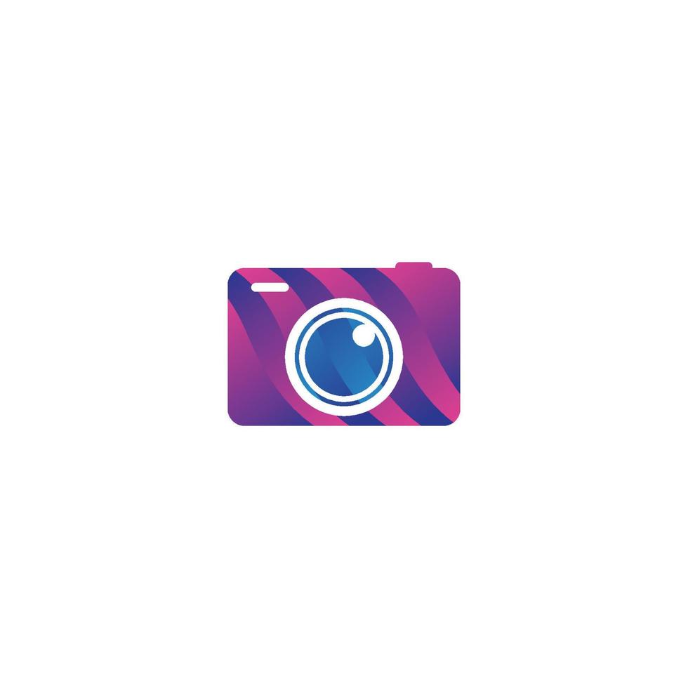 Camera logo template vector icon illustation