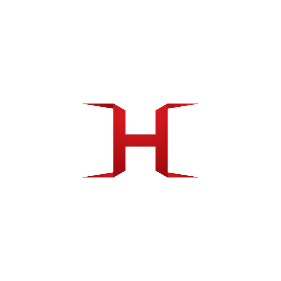 Letter h logo images vector