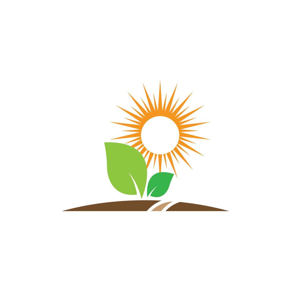 ilustración de icono de vector de plantilla de logotipo de ecología