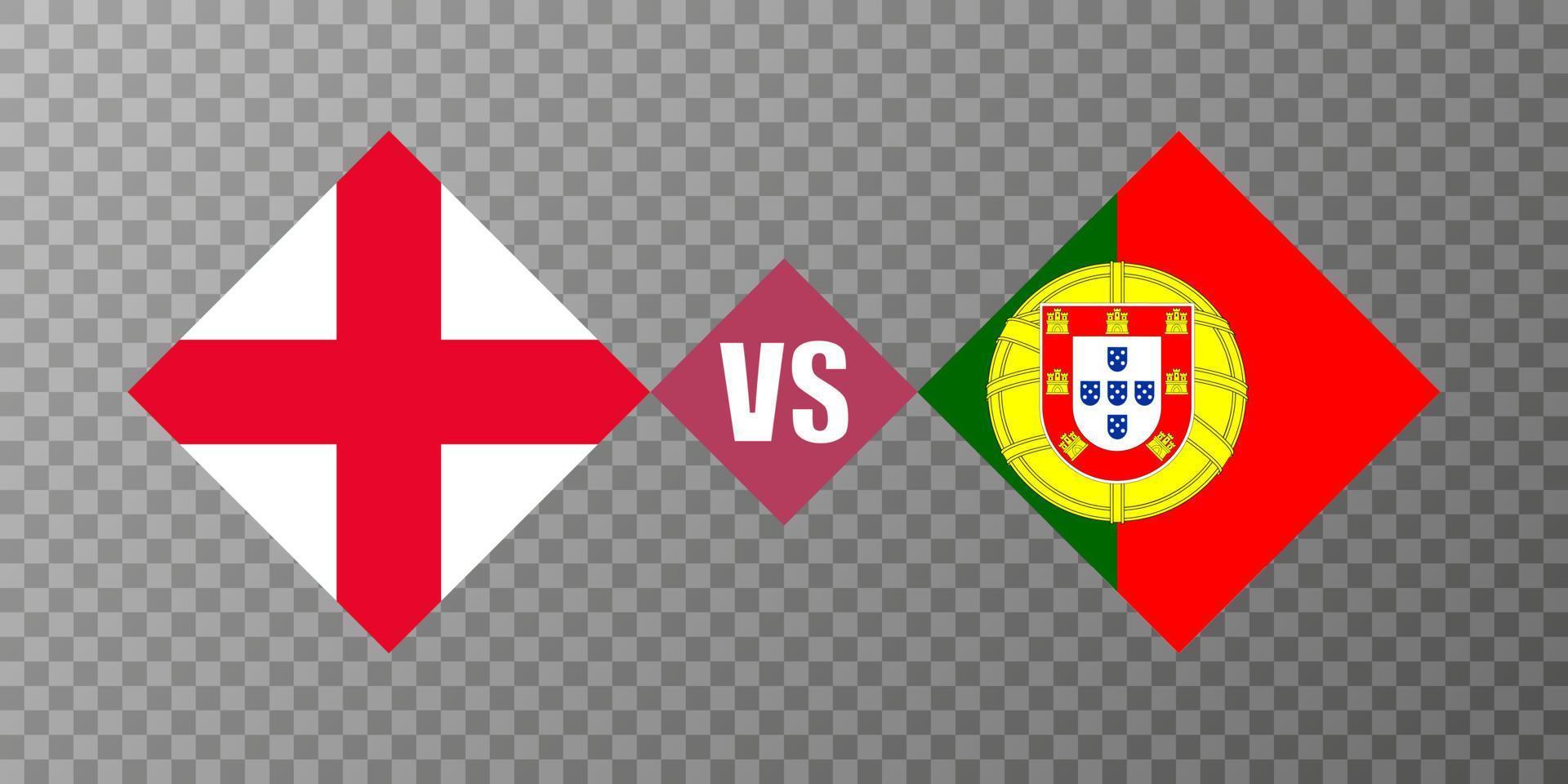 England vs Portugal flag concept. Vector illustration. 14888847 Vector
