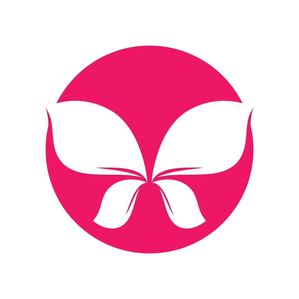 Beauty butterfly logo images vector