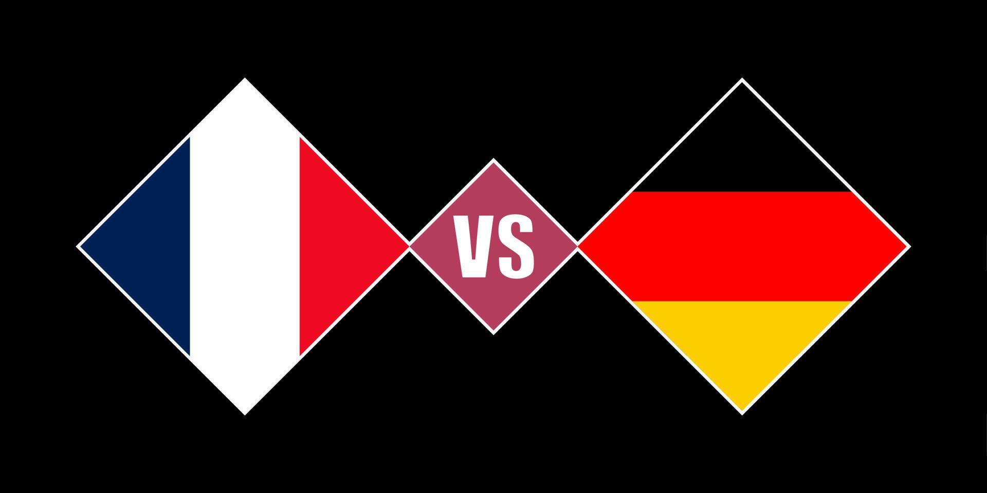 France vs Germany flag concept. Vector illustration. 14888915 Vector