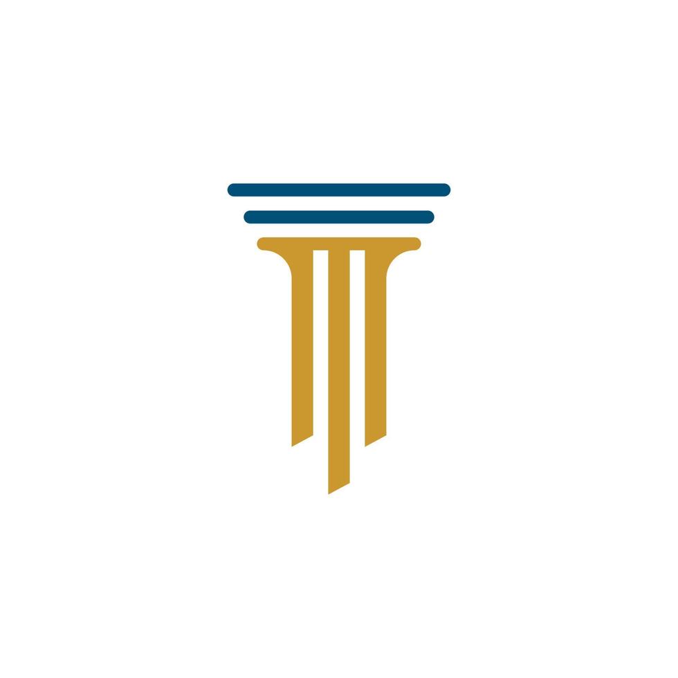 Pillar logo template vector icon