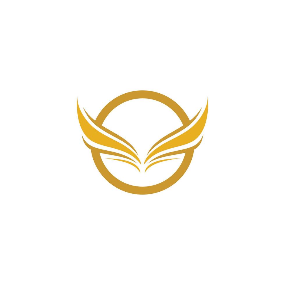 Wing logo template symbol icon illustration vector