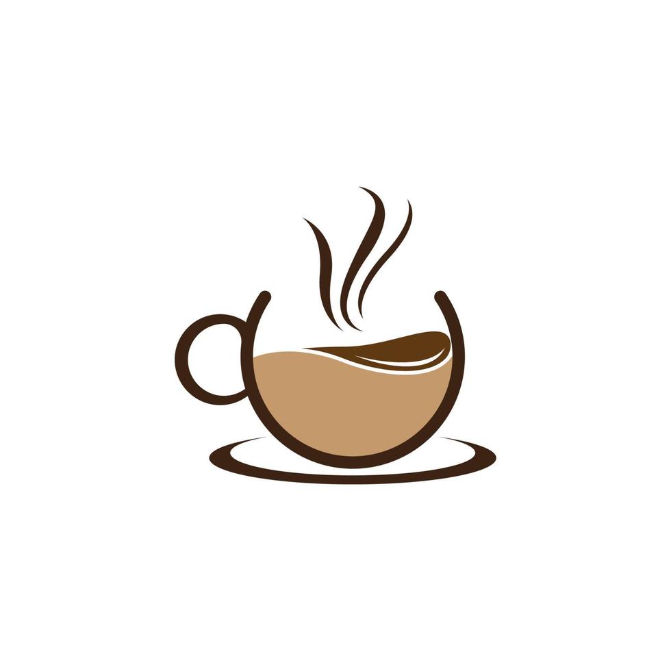 Coffee cup logo images vector