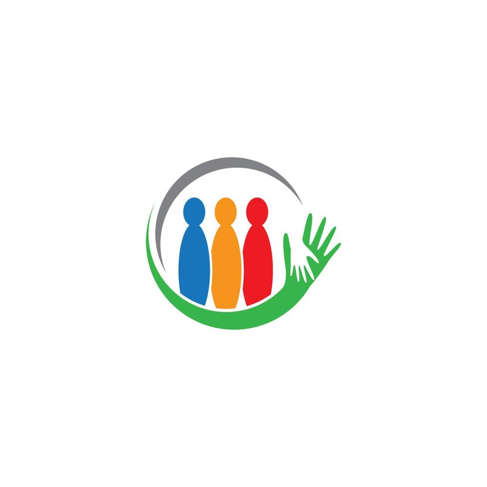 ilustración de icono de vector de logotipo de comunidad