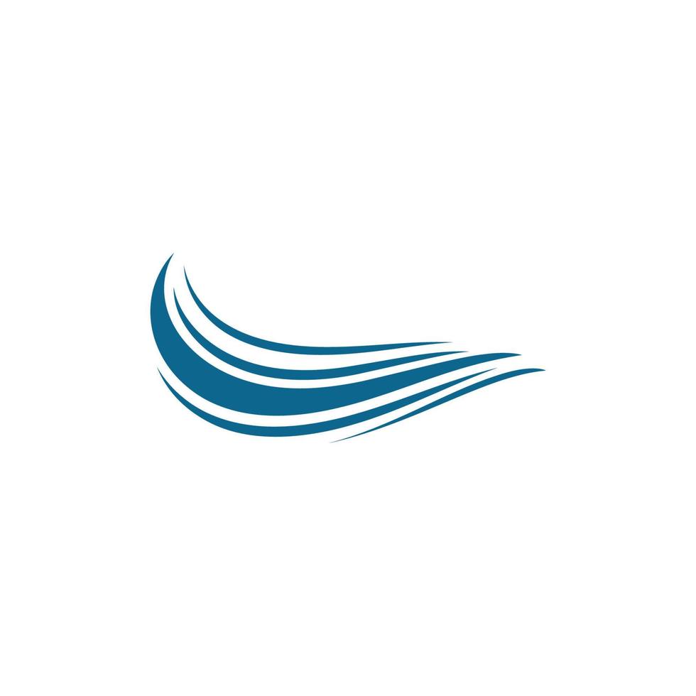 Water wave vector icon illustration