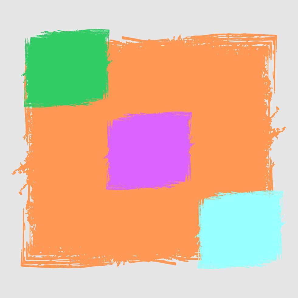 Abstract background vector with squares ornament