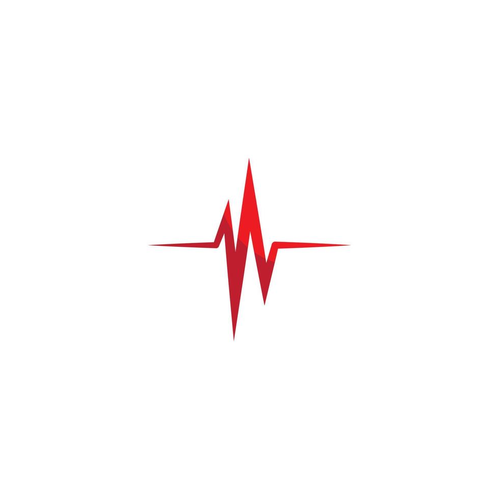 Pulse symbol vector icon illustration