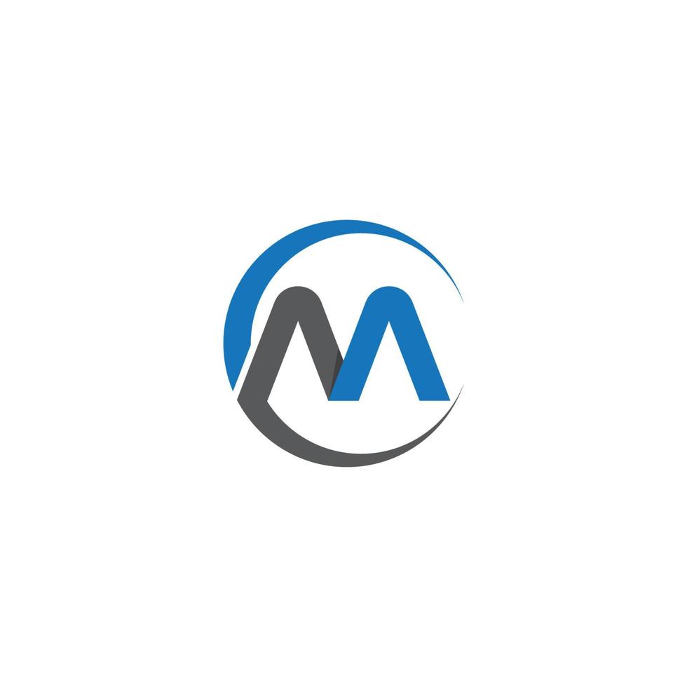 Letter m symbol illustration design vector