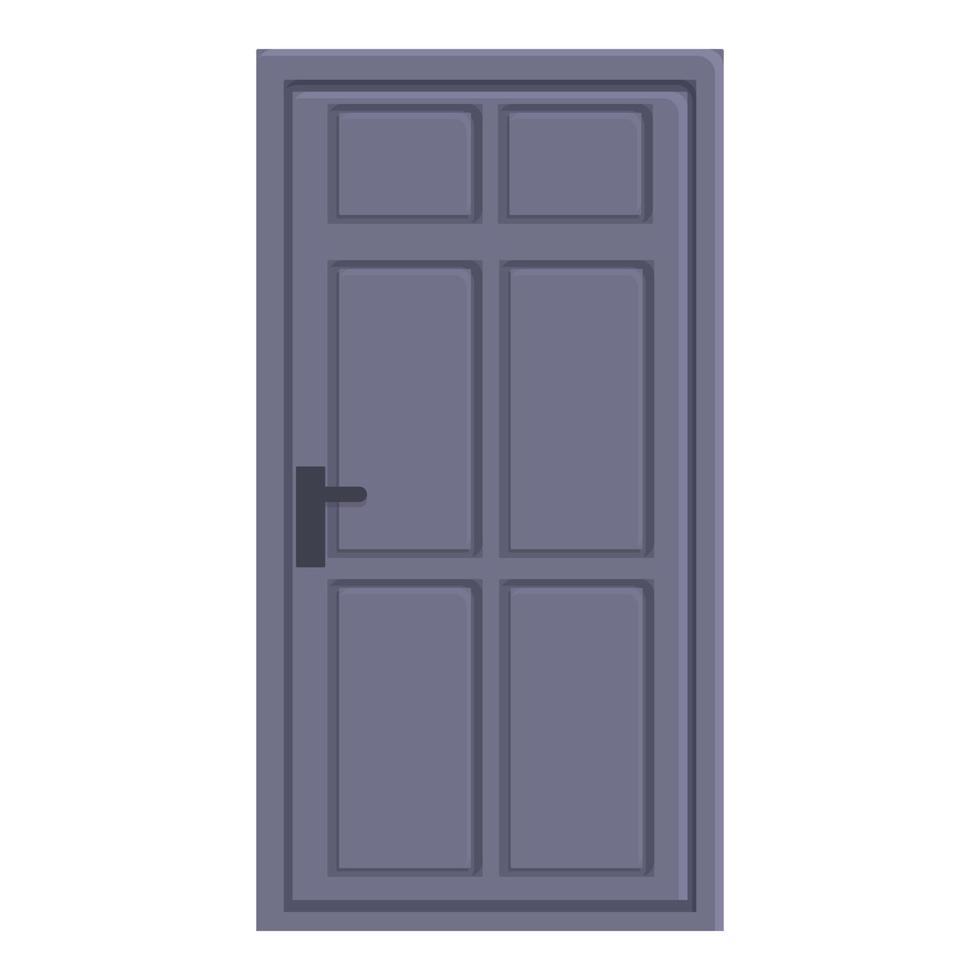 vector de dibujos animados de icono de puerta cerrada. frente a casa