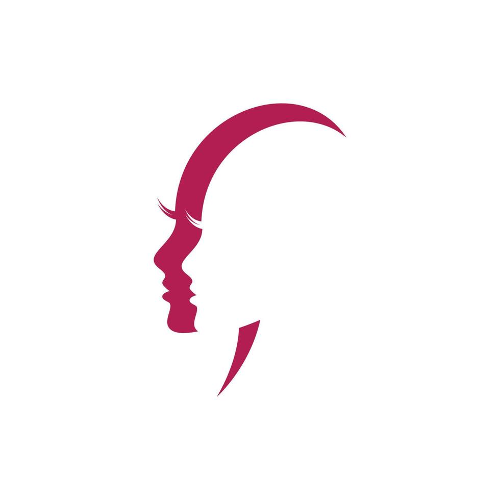 Ilustración de imágenes de logo de cara vector