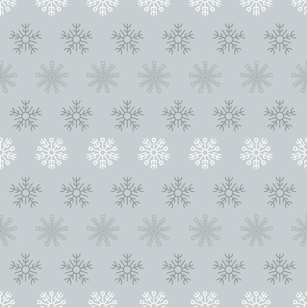 Seamless background with snowflakes. Christmas and New Year decoration elements. Vector illustration.