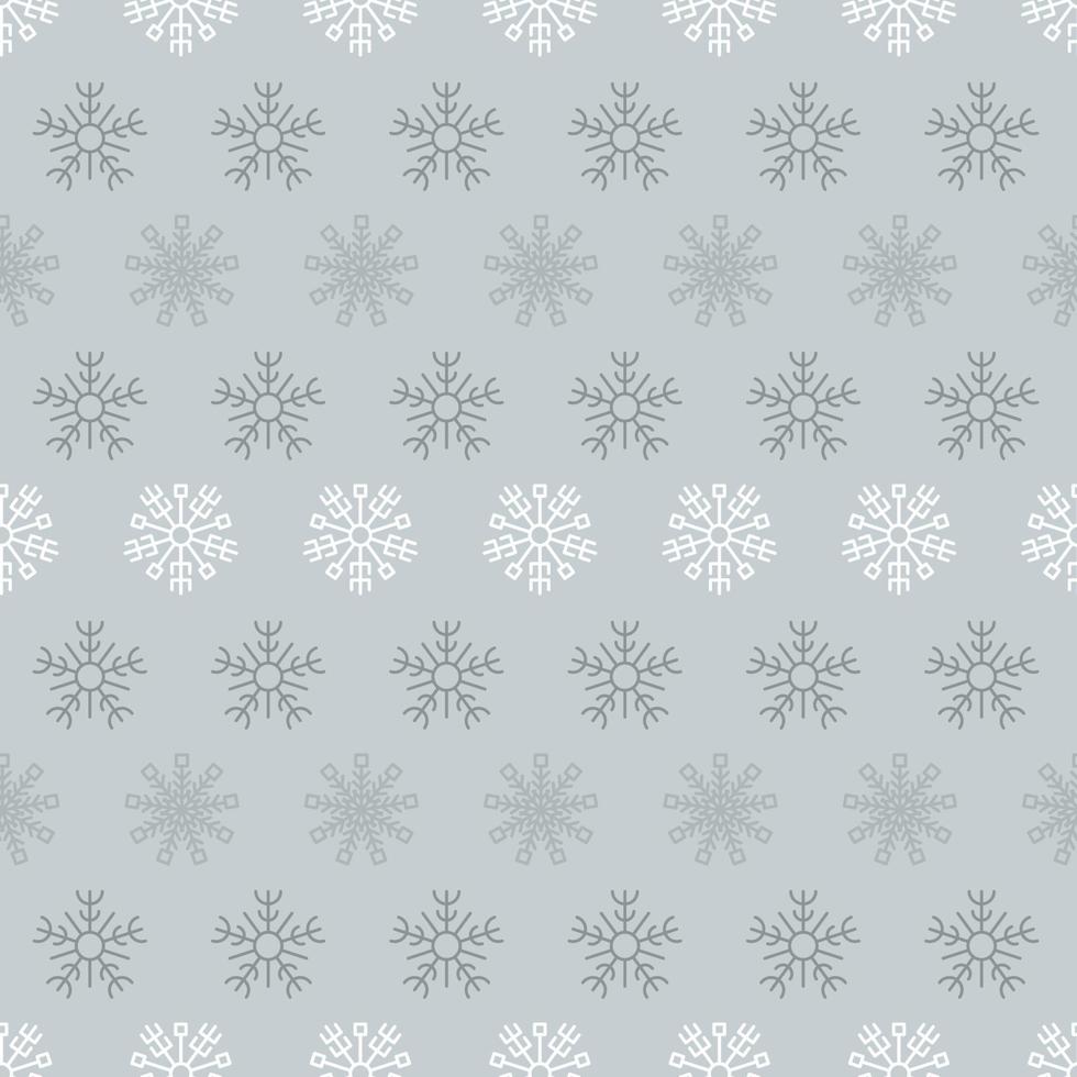 Seamless background with snowflakes. Christmas and New Year decoration elements. Vector illustration.