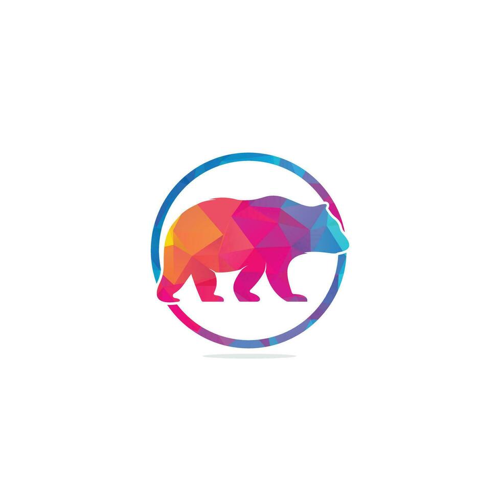 oso logo icono diseños vector. lleva conceptos de logotipo. símbolo de icono. vector