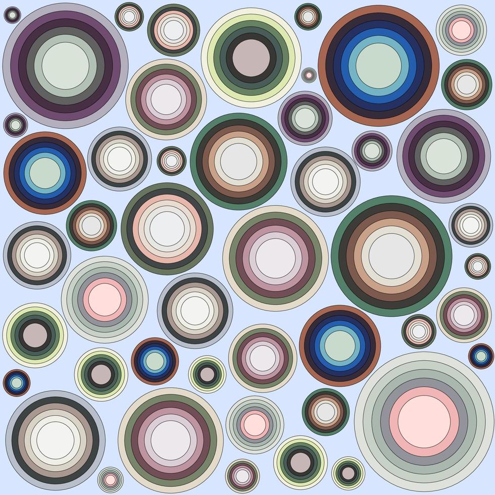 Abstract Colorful Circle Seamless Pattern. Background Texture. vector
