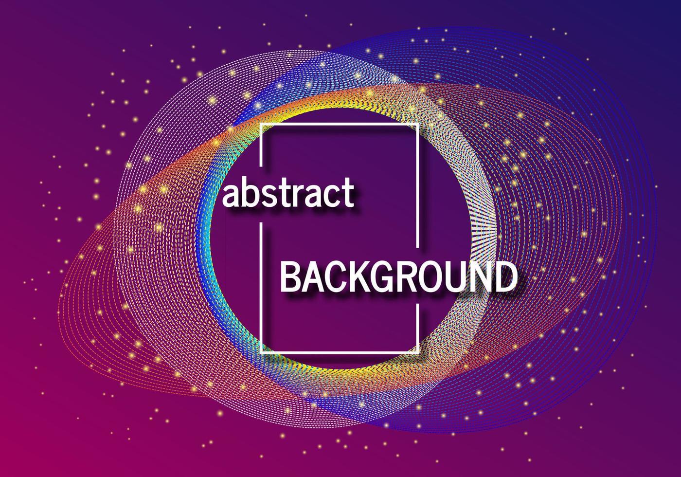 Trendy geometric background with abstract shapes and lights. Futuristic dynamic pattern design. Vector illustration