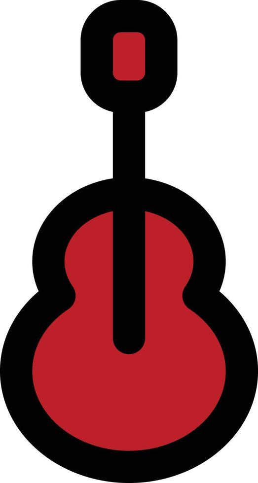 icono de guitarra, tema de año nuevo vector