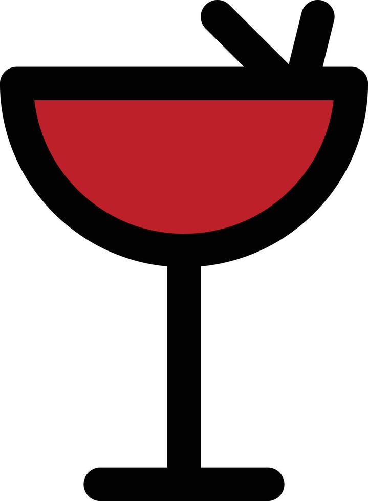 Cocktail Icon, New Year Theme vector
