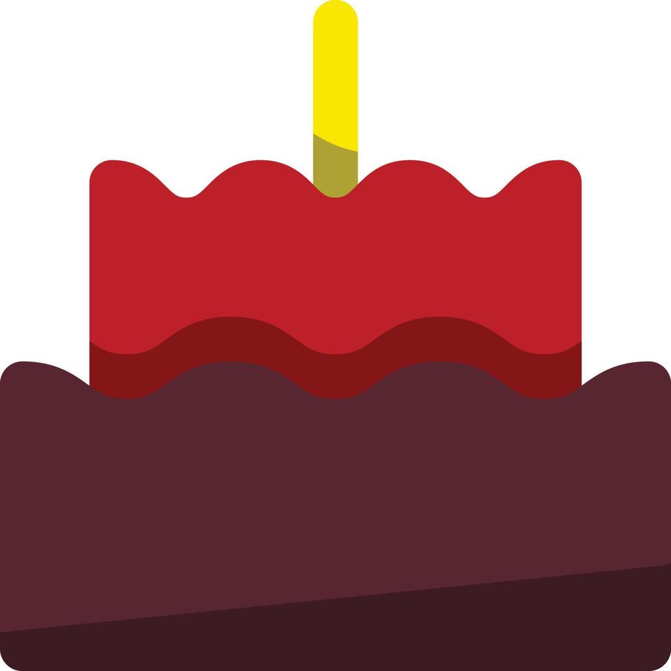 New Year Cake Icon, New Year Theme vector