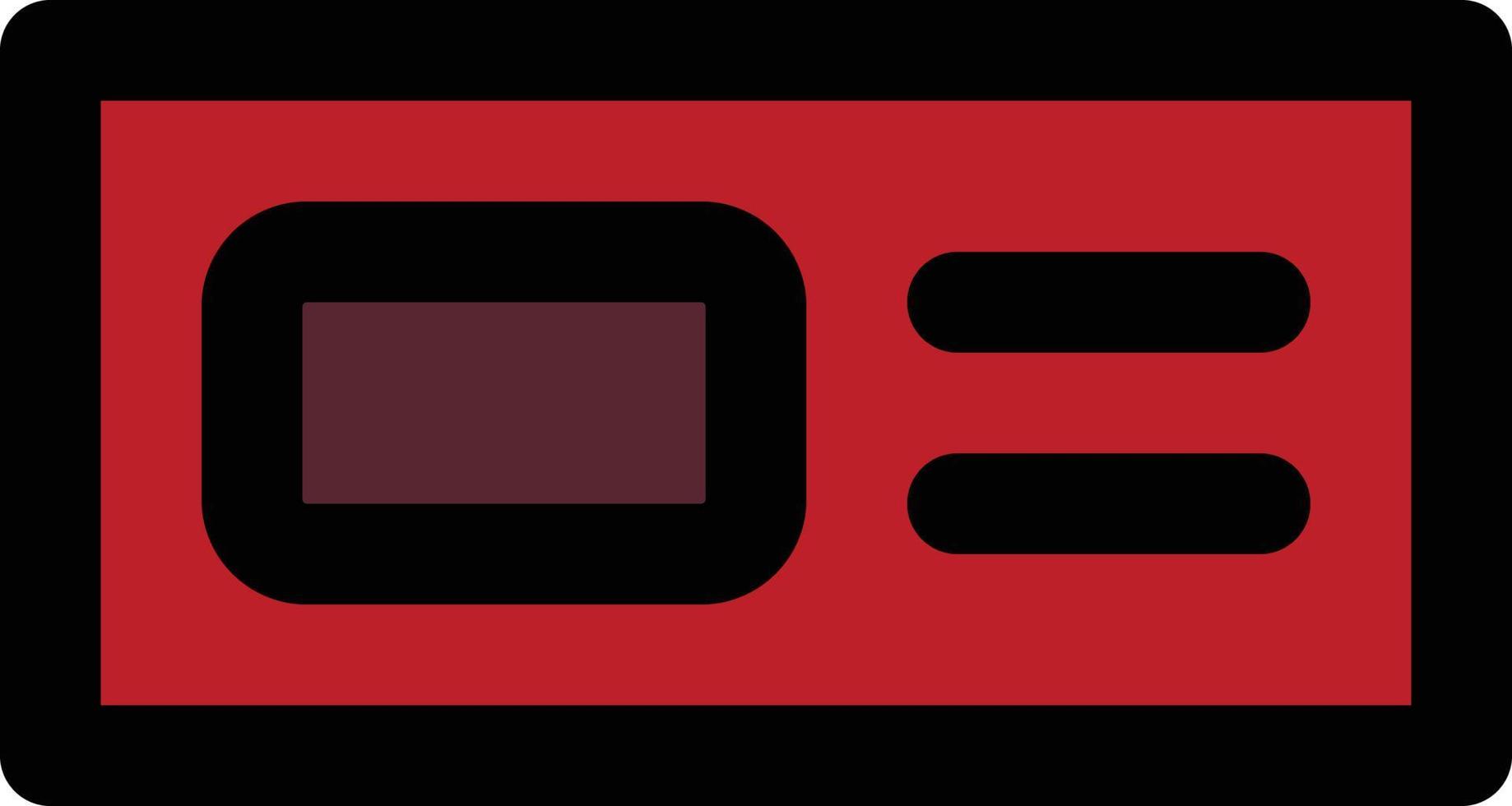 Ticket Icon, New Year Theme vector