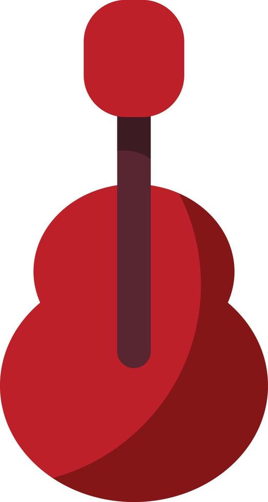 icono de guitarra, tema de año nuevo vector