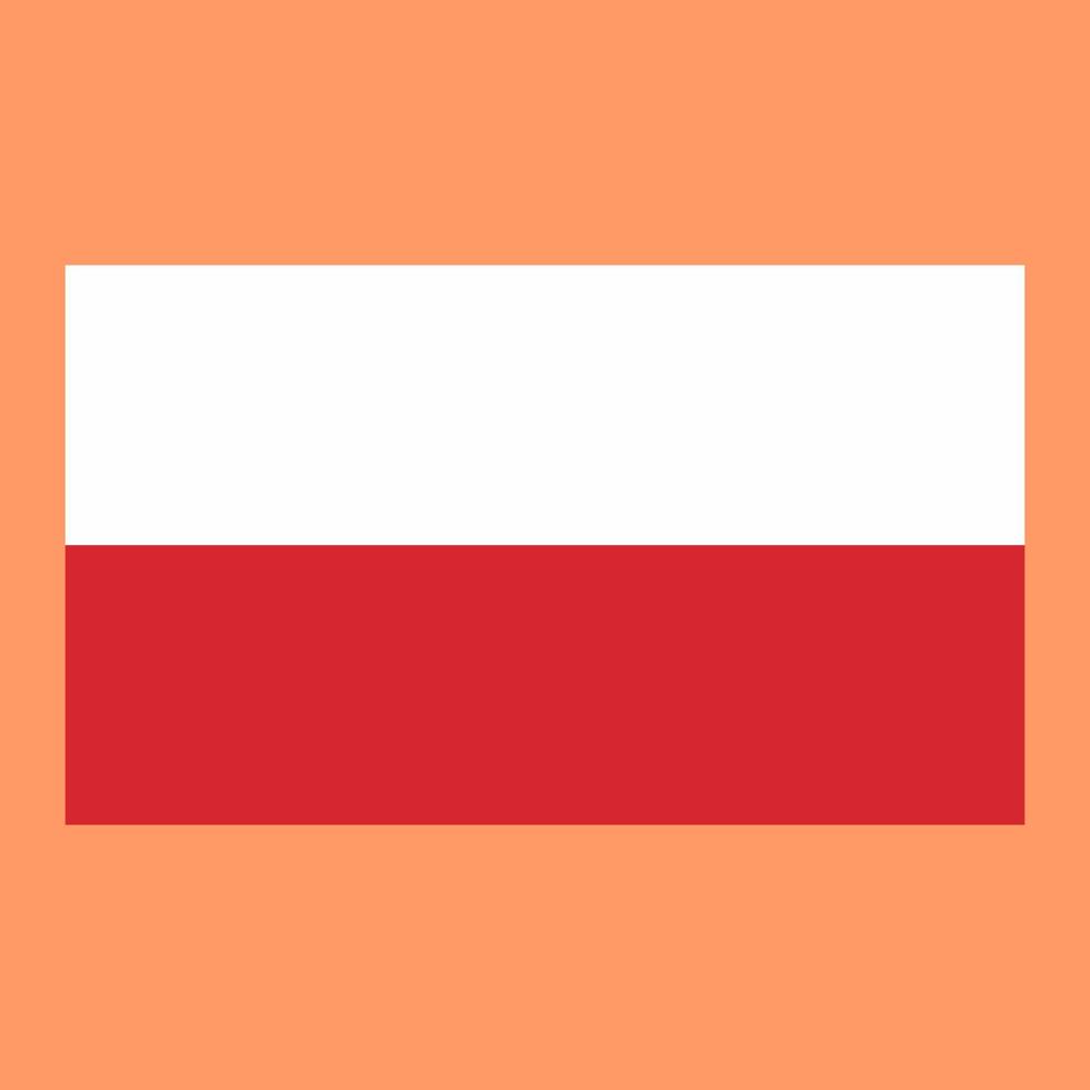Vector illustration of Polish country flag