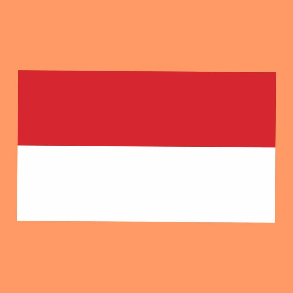 Vector illustration of the Indonesian state flag