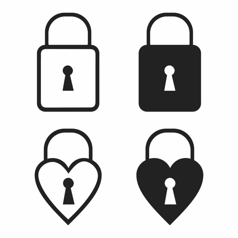 Padlock icon vector design