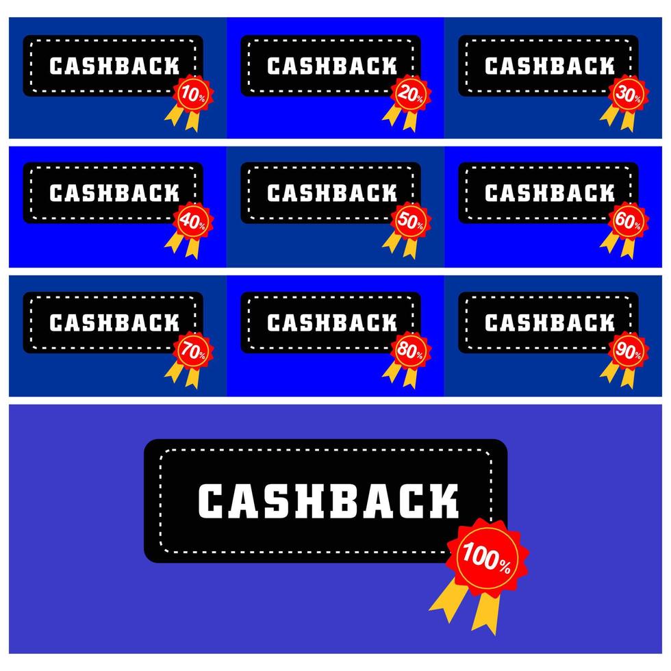 Cash back social media template vector design