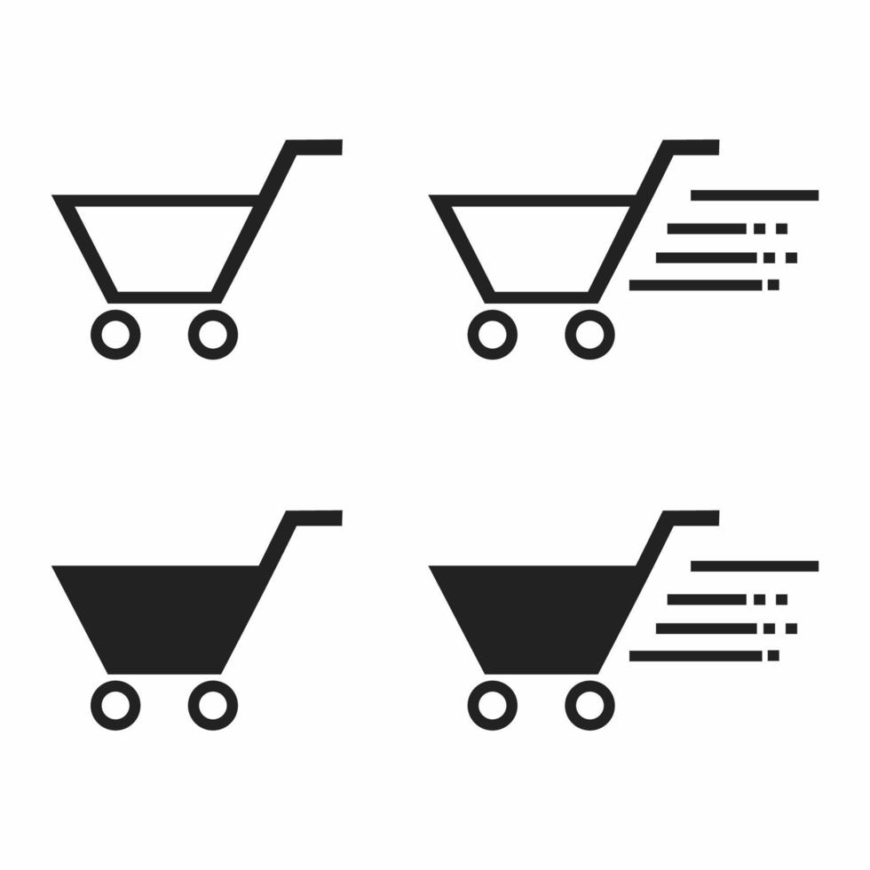 Grocery cart icon vector design