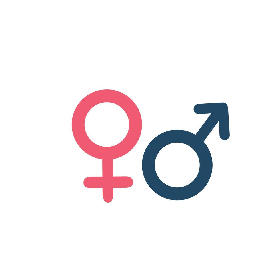 Male and female symbol icon vector