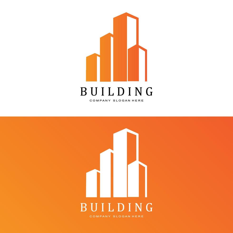 Building Logo, Residential Architect Vector, Design Suitable For Building Construction, Apartment, Housing vector