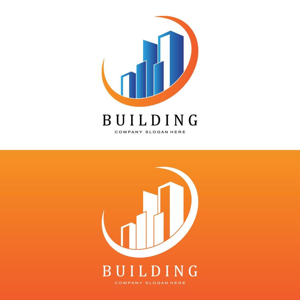 Building Logo, Residential Architect Vector, Design Suitable For Building Construction, Apartment, Housing vector