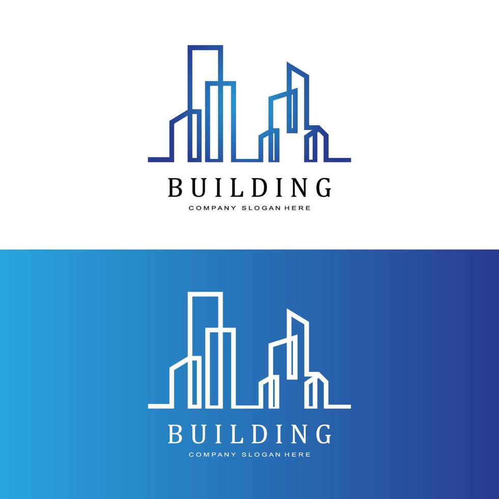 Building Logo, Residential Architect Vector, Design Suitable For Building Construction, Apartment, Housing vector
