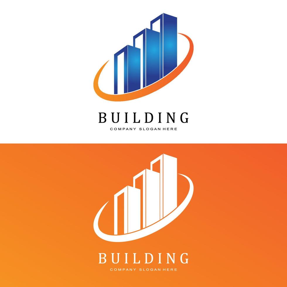 Building Logo, Residential Architect Vector, Design Suitable For Building Construction, Apartment, Housing vector