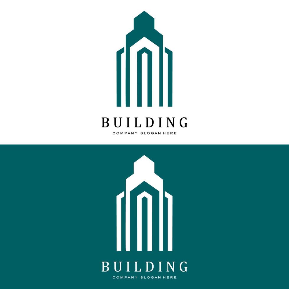 Building Logo, Residential Architect Vector, Design Suitable For Building Construction, Apartment, Housing vector