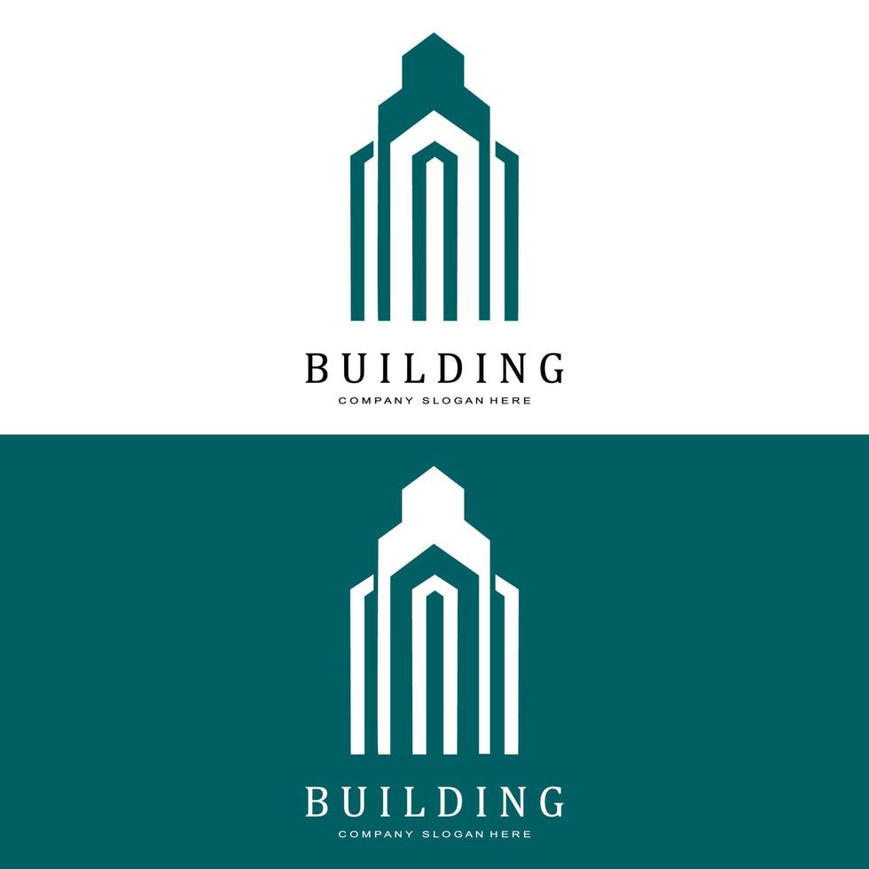 Building Logo, Residential Architect Vector, Design Suitable For Building Construction, Apartment, Housing vector